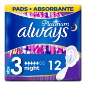 Always Platinum Ultra Night No3 Σερβιέτες 12 τεμ