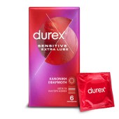 Durex Sensitive Extra Lube για Κανονική Εφαρμογή 6 τεμ