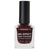 Korres Gel Effect Nail Colour 57 Burgundy Red Βερνίκι Νυχιών 11ml