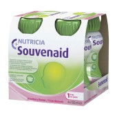 Nutricia Souvenaid Θρεπτικό Ρόφιμα Φράουλα για Βελτίωση της Μνήμης σε Ασθενείς με Νόσο Alzheimer σε Αρχικό Στάδιο 4 x 125ml