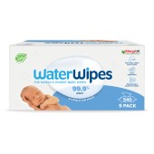 WaterWipes 100% Άοσμα Μωρομάντηλα με 99,9% Νερό Ηλικίες 0+, (9x60τεμ), 540 Μαντηλάκια