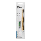 The Humble Co. Travel Pack Bamboo Adult Soft Toothbrush Οδοντόβουρτσα 1τεμ & Natural Toothpaste Mint Οδοντόκρεμα Μέντα 7gr