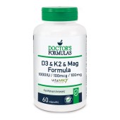 Doctors Formulas D3 & K2 & Mag Formula για τα Οστά και τους Μύες 60 Κάψουλες