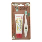 Jack N Jill Σετ Tooth Buddy Φυσική Οδοντόκρεμα Φράουλα 50ml & Οικολογική Οδοντόβουρτσα Με Φιγούρα Λαγουδάκι