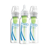 Dr. Browns Options+ Anti-Colic Bottle 3m+ Πλαστικό Μπιμπερό με Στενό Λαιμό Μπλε 3x250ml (2 + 1 ΔΩΡΟ) - SB81005