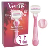 Gillette Venus ComfortGlide Γυναικεία Λαβή Γυναικείας Ξυριστικής Μηχανής 1τεμ, Ανταλλακτική Κεφαλή 1τεμ & 1 Βάση Ντους 1τεμ