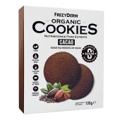 Frezyderm Organic Cookies Cacao 0% Sugar Βιολογικά Μπισκότα με Κακάο & 0% Ζάχαρη 135gr