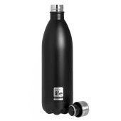 Ecolife Ανοξείδωτο Μπουκάλι - Θερμός Black 1000ml