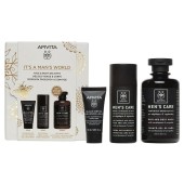Apivita Promo Mens Care Κρέμα Προσώπου & Ματιών 50ml, Gel Καθαρισμού για Πρόσωπο & Μάτια 50ml & Δώρο Σαμπουάν - Αφρόλουτρο 250ml