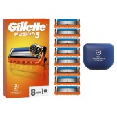 Gillette Promo Fusion 5 Ανταλλακτικές Κεφαλές Ξυριστικής Μηχανής 8τεμ & Θήκη Μεταφοράς 1τεμ