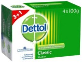 Dettol Σαπούνι Κλασικό 100gr 3+1 ΔΩΡΟ