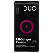 DUO LOoonger Pleasure Προφυλακτικά Για Μεγαλύτερη Διάρκεια 12 τμχ