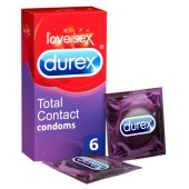 Durex Προφυλακτικά Πολύ Λεπτά Total Contact 6 Τεμάχια
