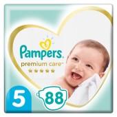 Pampers Premium Care Μέγεθος 5 (11-18kg) 88 Πάνες