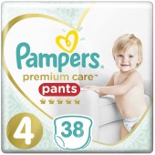 Pampers Premium Care Pants Μέγεθος 4 (9-15Kg) 38 Πάνες-Βρακάκι