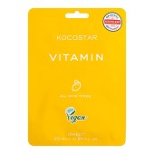 Kocostar Vitamin Sheet Mask Εμποτισμένη Μάσκα Προσώπου για Αναζωογόνηση & Λάμψη 25ml