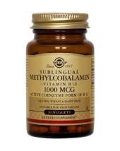 Solgar Methylcobalamin Vitamin B12 1000 mg 30 Nug.