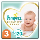 Pampers Premium Care Μέγεθος 3 (5-9 kg) 120 Πάνες