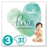 Pampers Pure Protection Μέγεθος 3 (6-10Kg) 31 Πάνες