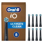 Oral-B iO Ultimate Clean Replacement Brush Heads Black 8τεμ