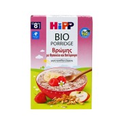 HiPP Bio Porridge Βρεφική Κρέμα Βρώμης Με Φράουλα & Βατόμουρο Από Τον 8ο Μήνα 250gr