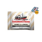 Fishermans Friend Καραμέλες με Μέλι και Λεμόνι & Άρωμα Μινθόλης Χωρίς Προσθήκη Ζάχαρης 25gr