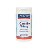 Lamberts L-Carnitine 500Mg New Higher Strength 60 Κάψουλες