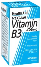 Health Aid Vegan Vitamin B3 250 mg 90 tabs