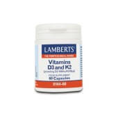 Lamberts Vitamin D3 1000iu & K2 60 Κάψουλες