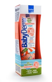 Intermed BabyDerm Sunscreen Cream Spf30 100% Natural Filters 300 ml