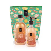 Lavish Care Promo Winter Orange Waffle Glitter Body Lotion Ενυδατικό Γαλάκτωμα Σώματος 300ml & Bath & Shower Αφρόλουτρο Gel 500ml & Δώρο Νεσεσέρ