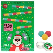 Mad Beauty Promo Cool Yule Bath Fizzer Advent Calendar Ημερολόγιο Αντίστροφης Μέτρησης με 23 Άλατα Μπάνιου & Lip Balm Frosted Berries 12 g