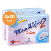 Bionat Promo Memovigor 2 για τις Εμβοές & την Μνήμη 900mg 2x20 tab