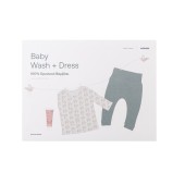 Korres Promo Baby Wash & Dress Σετ (3-6 Μηνών) Βρεφικό Αφρόλουτρο-Σαμπουάν 20ml, Μπλουζάκι & Παντελόνι απο 100% Οργανικό βαμβάκι