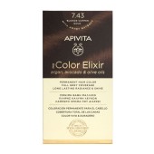 Apivita My Color Elixir 7.43 Ξανθό Χαλκινο Μελί Μόνιμη Βαφή Μαλλιών 1 τμχ