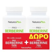 Natures Plus Promo Pro Berberine 1500mg 60tabs & Δώρο Berberine 750mg 60caps