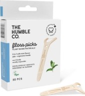 The Humble Co. Dental Floss Picks Grip Handle Μεσοδόντια 2 Σε 1 Με Λαβή 50 τμχ