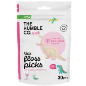 The Humble Co. Kids Floss Picks Παιδικά Οδοντικά Νήματα με Λαβή & Γεύση Φράουλα 30 τεμάχια