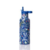 Ecolife X Vasiliki Thermos Ανοξείδωτο Παγούρι Θερμός Blue 500ml