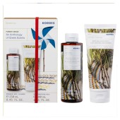 Korres Promo Forest Cedar Body Smoothing Milk Hydrate & Soften 200ml & Renewing Shower Gel 250ml