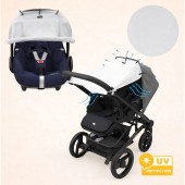 Dooky Universal Cover Ηλιοπροστασία Καροτσιού UPF50+ Grey 1τεμ