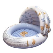Swim Essentials Φουσκωτή Πισίνα Μωρού με Σκιαστρο 100 εκ - Wild Life