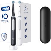 Oral-B iO 4 Duo Hλεκτρικές Οδοντόβουρτσες Black 1τεμ & White 1τεμ