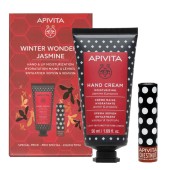 Apivita Promo Winter Wonder Jasmine Moisturizing Hand Cream Ενυδατική Κρέμα Χεριών 50ml & Lip Care Chesnut Lip Balm Ενυδατικό Προστατευτικό Lip Balm Χειλιών με Κάστανο 4.4gr