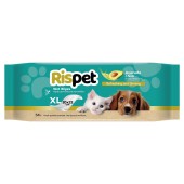 Rispet XL Wet Wipes for Pets with Avocado & Silk 54τεμ