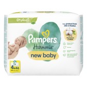 Pampers Harmonie New Baby Wipes 184 Τεμάχια (4x46 Τεμάχια)