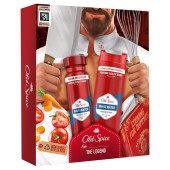 Old Spice Promo XMas Chef Whitewater Deodorant Spray 150ml & Whitewater Body / Hair / Face Wash 250ml