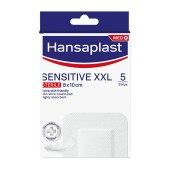 Hansaplast Sensitive XXL Sterile Αποστειρωμένα Επιθέματα για Μεγαλύτερες Πληγές & Μετεγχειρητικά Τραύματα 8cm x 10cm 5 τεμ
