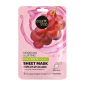 Natura Siberica Organic Shop Modeling & Lifting Collagen Therapy Sheet Mask Grape & Plant Collagen Μάσκα Προσώπου Σύσφιξης & Ανόρθωσης 1τεμ