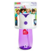 Munchkin Εκπαιδευτικό Κύπελλο FLIP & GO Purple 355ml - 90328